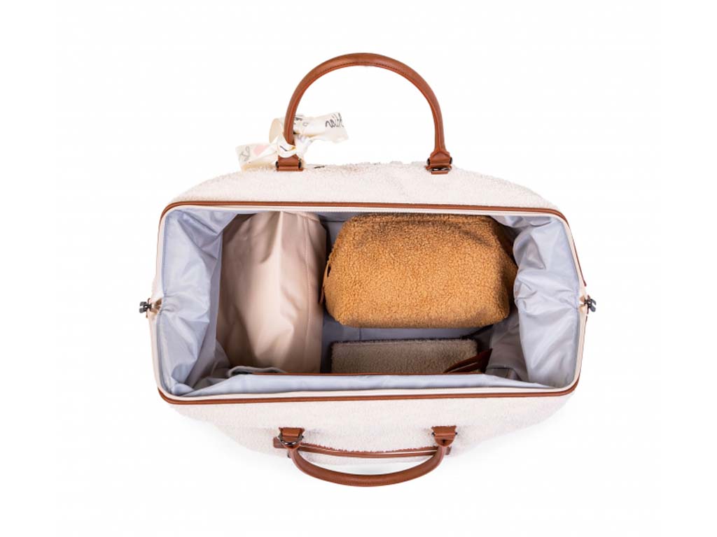 CHILDHOME Prebaľovacia taška Mommy Bag Teddy Off White