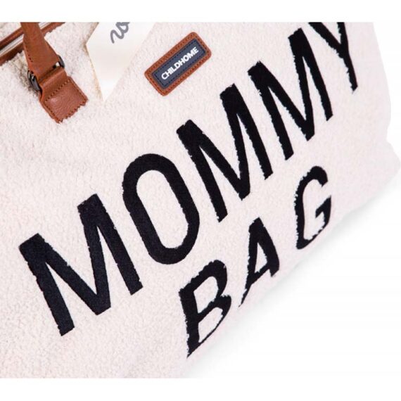 CHILDHOME Prebaľovacia taška Mommy Bag Teddy Off White