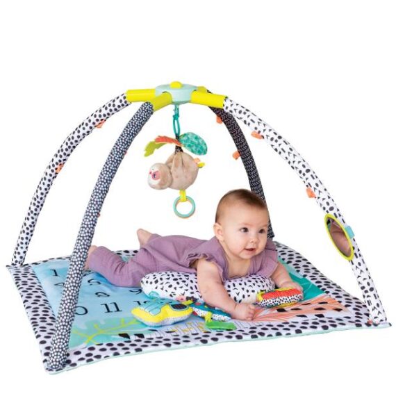 INFANTINO Hracia deka s hrazdou a vankúšikom 4v1 Twist & Fold