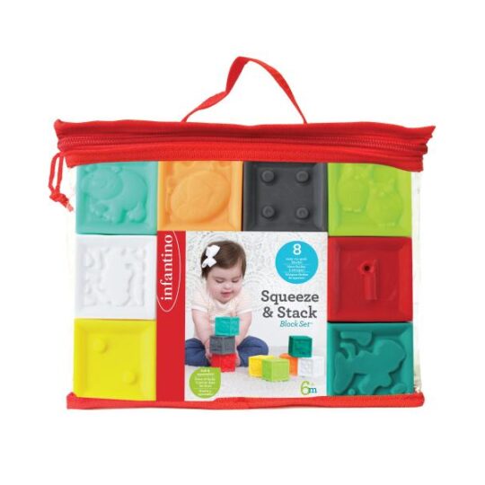 INFANTINO Kocky Squeeze & Stack 8 ks