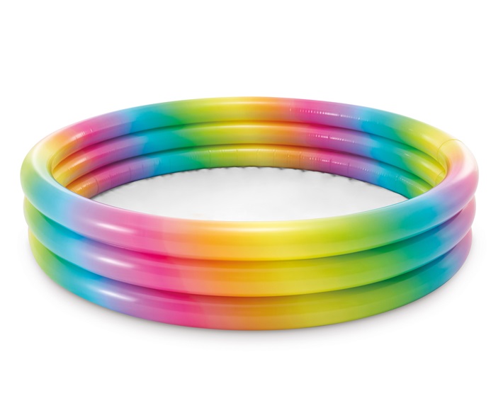 INTEX Bazén detský dúhový nafukovací 147×33 cm 2+