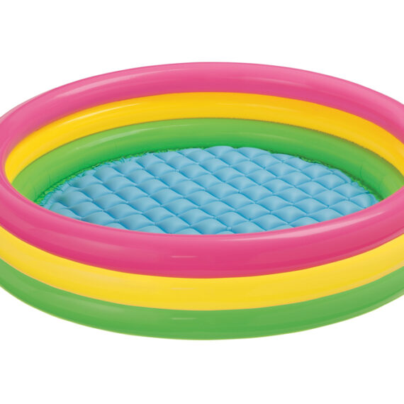INTEX Bazén nafukovacie dno dúhový 147×33 cm od 2 rokov