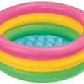 INTEX Bazén nafukovacie dno dúhový 86×25 cm 3 komory