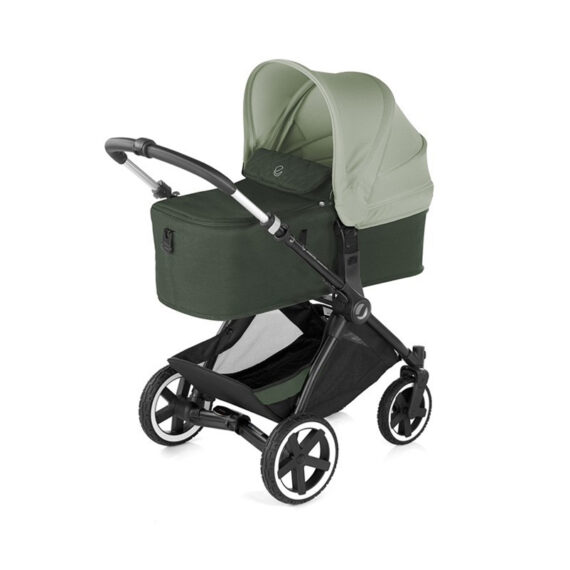 JANÉ Kočík kombinovaný Crosslight + korba Micro BB + autosedačka Koos i-size Forest Green