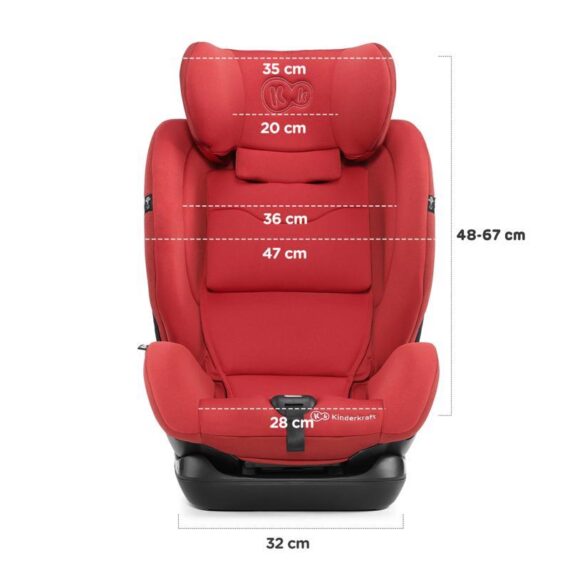 KINDERKRAFT Autosedačka MyWay Isofix Red 0-36 kg