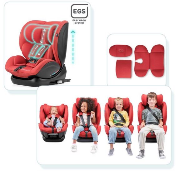 KINDERKRAFT Autosedačka MyWay Isofix Red 0-36 kg