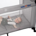 KINDERKRAFT Postieľka cestovná Baby Tiger VIKI Grey