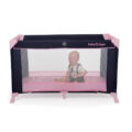 KINDERKRAFT Postieľka cestovná Baby Tiger VIKI Pink a Navy