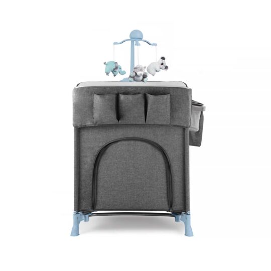 KINDERKRAFT Postieľka cestovná Joy s doplnkami Blue