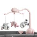 KINDERKRAFT Postieľka cestovná Joy s doplnkami Pink