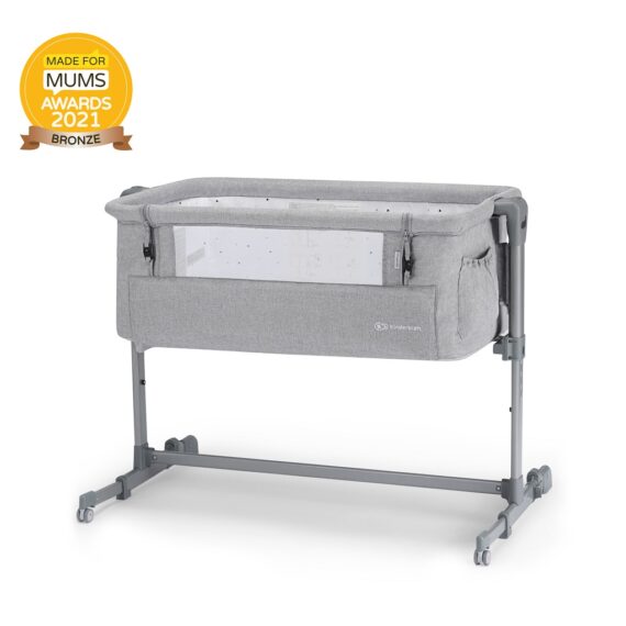 KINDERKRAFT Postieľka detská polohovateľná Neste Up Grey Light Melange