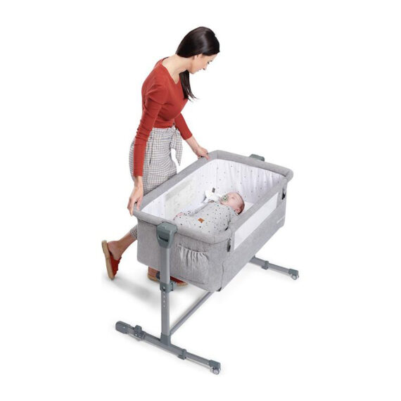 KINDERKRAFT Postieľka detská polohovateľná Neste Up Grey Melange