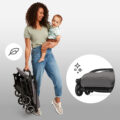 KINDERKRAFT SELECT Kočík športový Indy 2 Cozy Grey, Premium