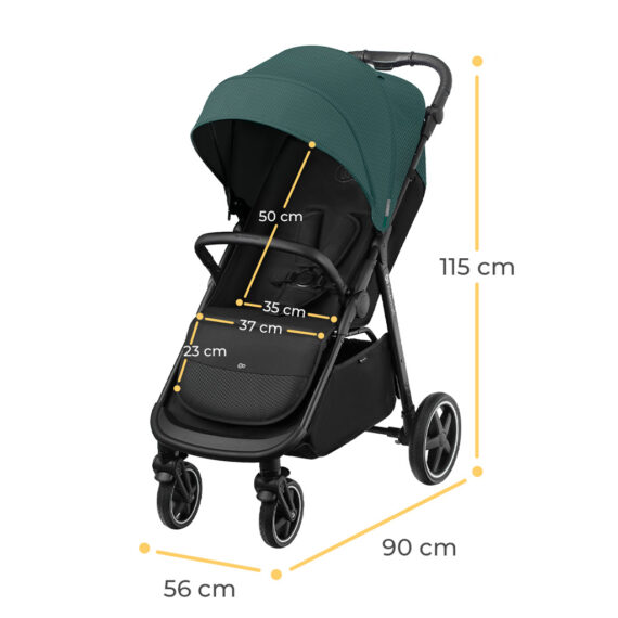 KINDERKRAFT SELECT Kočík športový Route Green, Premium