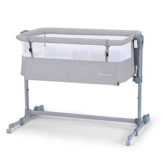KINDERKRAFT SELECT Postieľka detská polohovateľná Neste Air Grey, Premium