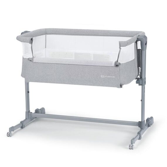 KINDERKRAFT SELECT Postieľka detská polohovateľná Neste Air Grey, Premium