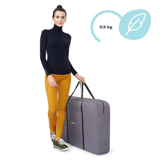 KINDERKRAFT SELECT Postieľka detská polohovateľná Neste Air Grey, Premium