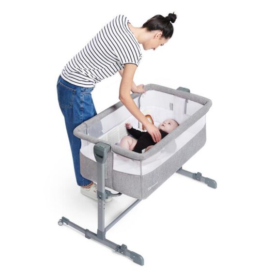 KINDERKRAFT SELECT Postieľka detská polohovateľná Neste Air Grey, Premium
