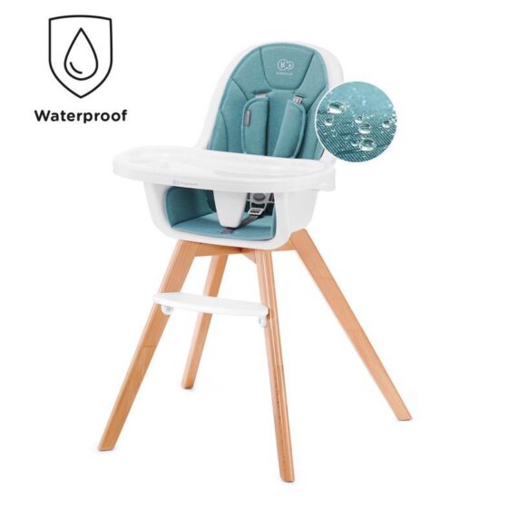KINDERKRAFT SELECT Stolička jedálenská 2v1 Tixi Turquoise, Premium
