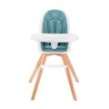 KINDERKRAFT SELECT Stolička jedálenská 2v1 Tixi Turquoise, Premium