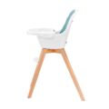 KINDERKRAFT SELECT Stolička jedálenská 2v1 Tixi Turquoise, Premium