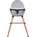 KINDERKRAFT Stolička jedálenská FINI Grey/Black
