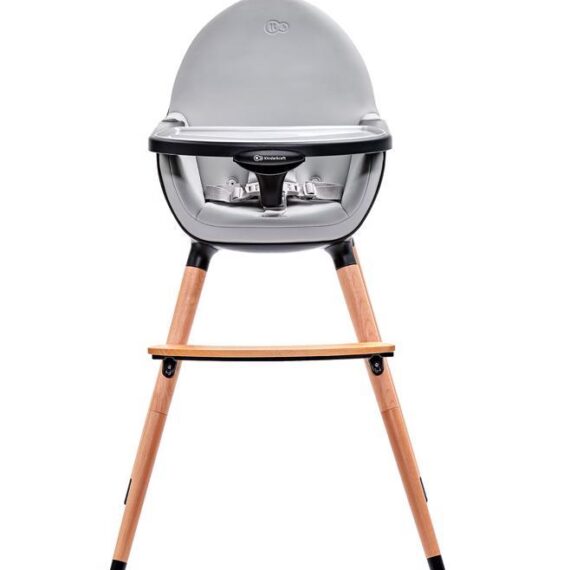 KINDERKRAFT Stolička jedálenská FINI Grey/Black
