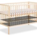 KLUPS Postieľka drevená s vyberateľnými priečkami Frank Natural 120×60 cm