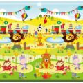 LALALU Podložka na hranie Premium Large, 200 x 140 Happy Birthday