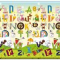 LALALU Podložka na hranie PREMIUM Small, 140 x 140 x 1,2 – Happy Birthday