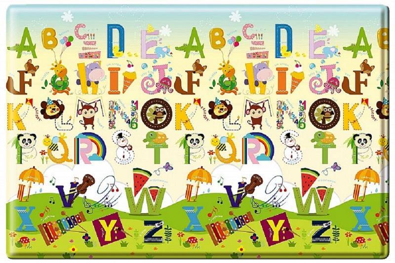 LALALU Podložka na hranie PREMIUM Small, 140 x 140 x 1,2 – Happy Birthday
