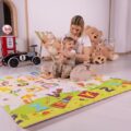 LALALU Podložka na hranie PREMIUM Small, 140 x 140 x 1,2 – Happy Birthday