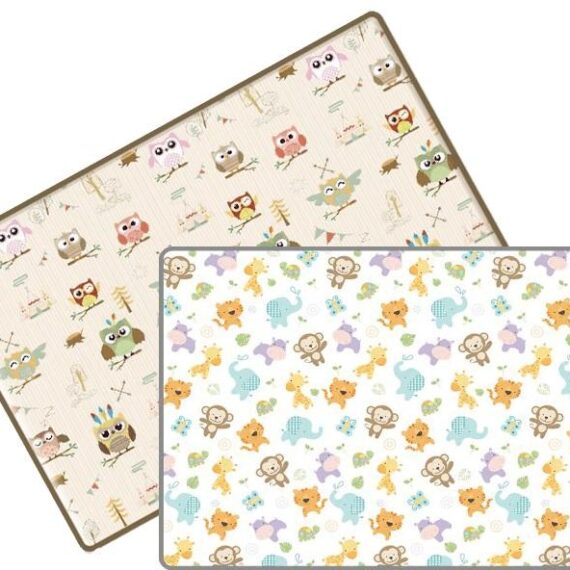 LALALU Podložka na hranie ŠTANDARD, 200 x 150 x 1,5 – Mini Džungla