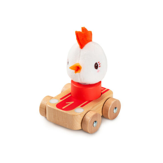 LILLIPUTIENS Súprava 3 drevených autíčok – Farma