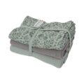 LODGER Plienky mušelínové Swaddler Flower Tribe 3balenie 70 x 70 cm Silt Green
