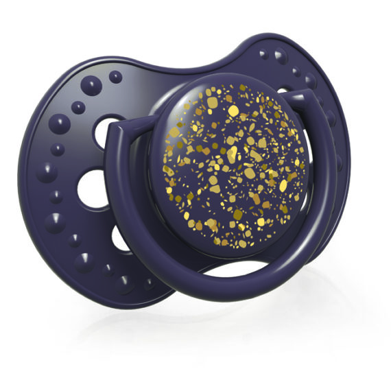 LOVI Cumlík silikónový dynamický Stardust 18m+ 2 ks fialový
