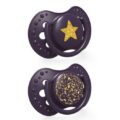 LOVI Cumlík silikónový dynamický Stardust 3-6m fialový 2 ks