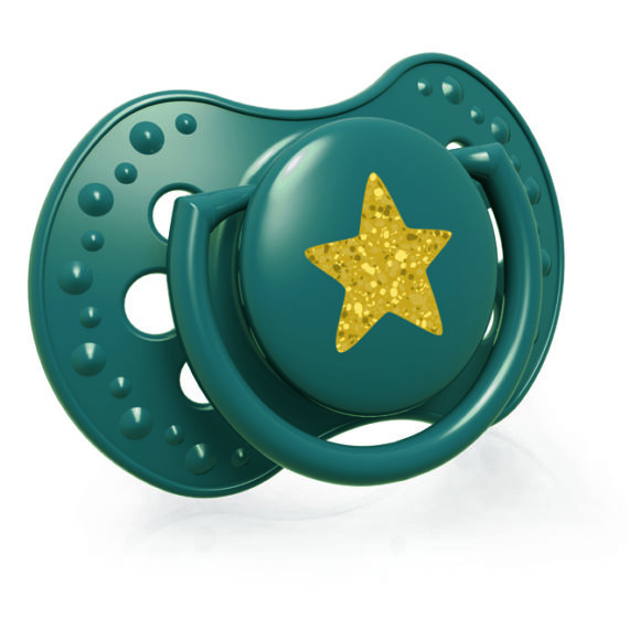 LOVI Cumlík silikónový dynamický Stardust 6-18m 2 ks zelený