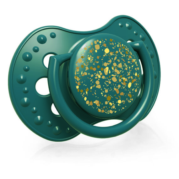 LOVI Cumlík silikónový dynamický Stardust 6-18m 2 ks zelený