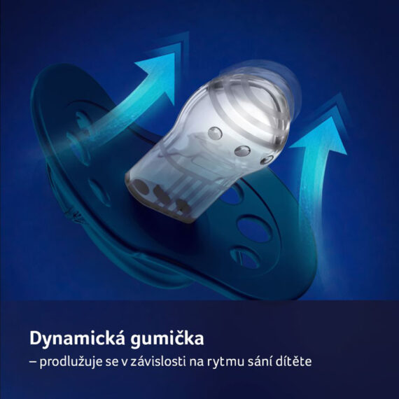 LOVI Cumlík silikónový dynamický Stardust 6-18m 2 ks zelený