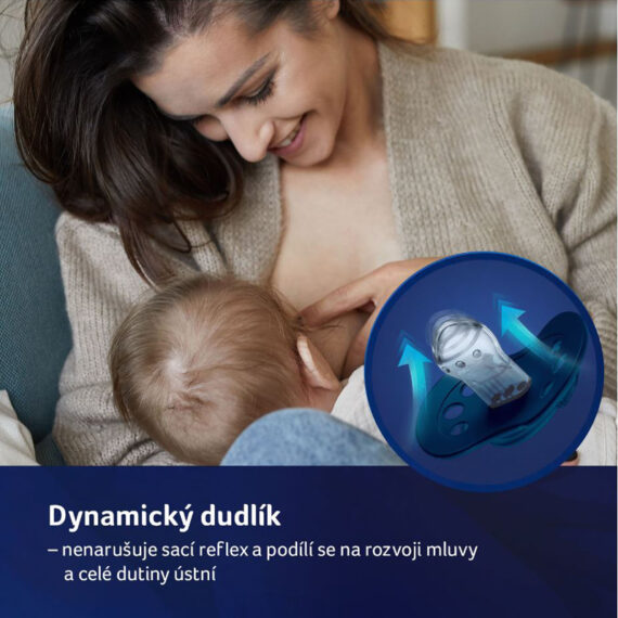 LOVI Cumlík silikónový dynamický Stardust 6-18m 2 ks zelený
