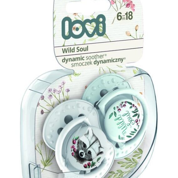 LOVI Dynamický utišujúci cumlík 6-18 m 2 ks Wild soul chlapec