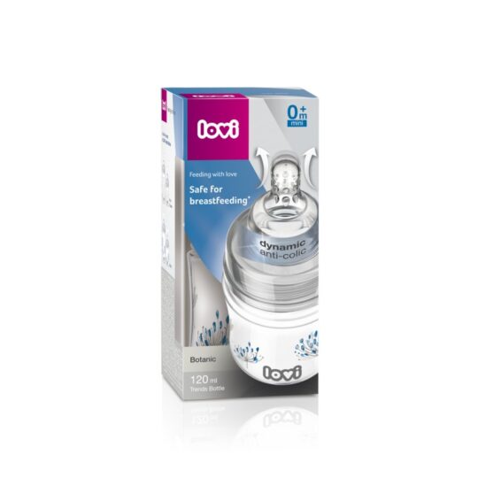 LOVI Fľaša dojčenská Trends 120 ml Botanic