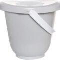 LUMA Kyblík na pleny s víkem – Light Grey