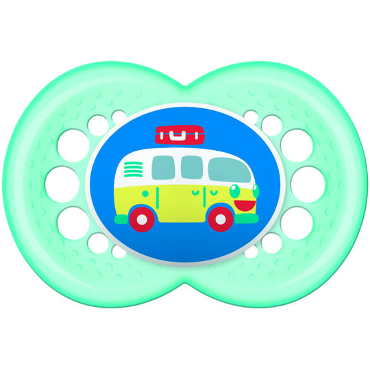 MAM Cumlík Original 6m+, tyrkysový/autobus