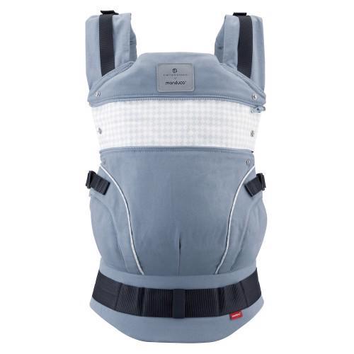 MANDUCA Nosič ergonomický First Belly Button SoftCheck blue