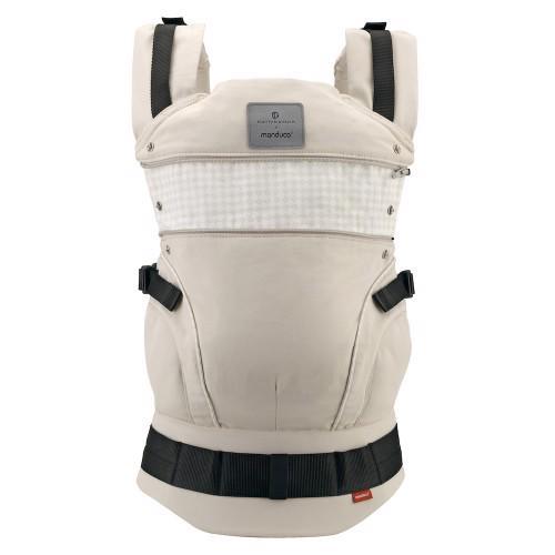 MANDUCA Nosič ergonomický First Belly Button SoftCheck sand