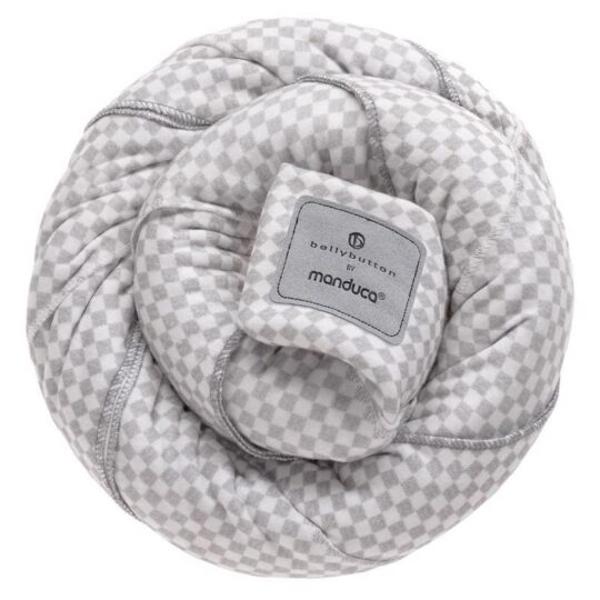 MANDUCA Nosič detí / Šatka Belly Button SoftCheck grey