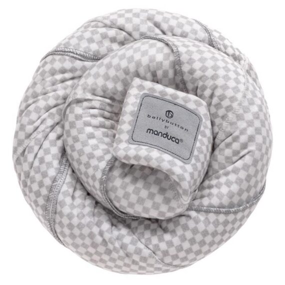 MANDUCA Nosič detí / Šatka Belly Button SoftCheck grey