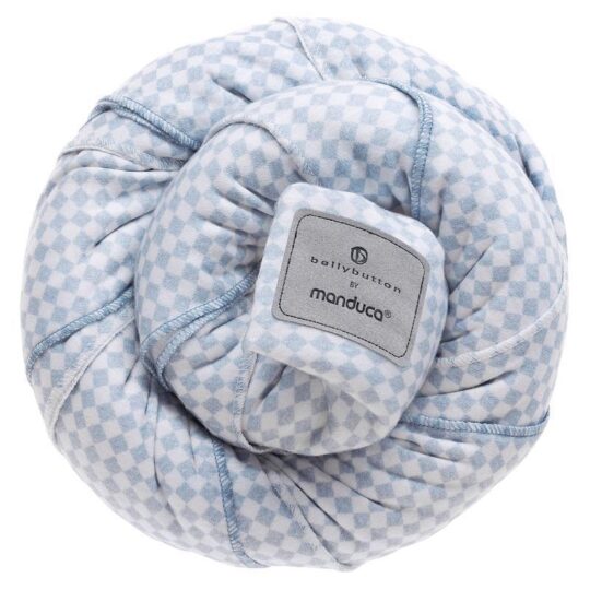 MANDUCA Nosič detí / Šatka Belly Button SoftCheck blue